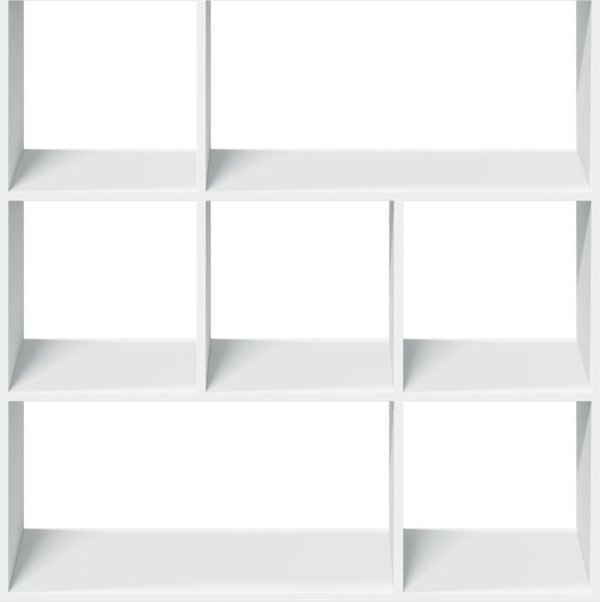vidaXL Λευκή ραφιέρα διαχωριστικό, 102x29x103,5 cm, από σύνθετο ξύλο