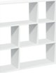 vidaXL Λευκή ραφιέρα διαχωριστικό, 102x29x103,5 cm, από σύνθετο ξύλο