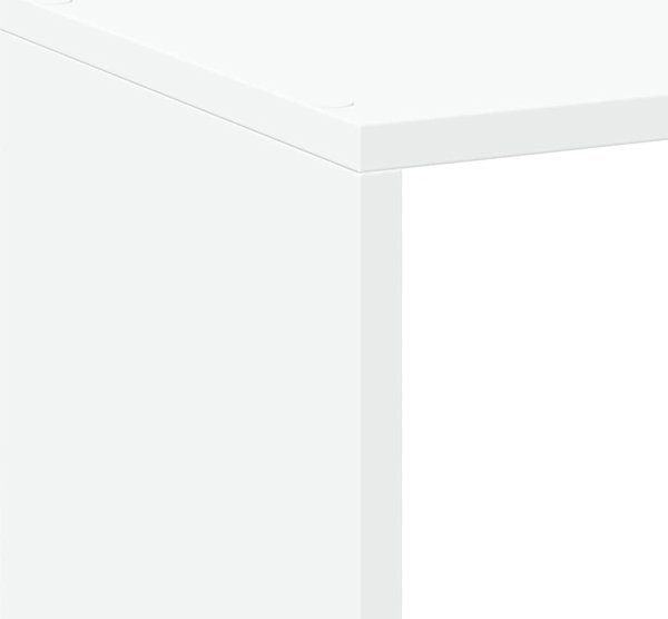 vidaXL Λευκή ραφιέρα διαχωριστικό, 102x29x103,5 cm, από σύνθετο ξύλο
