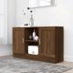 vidaXL Komoda καφέ δρυς, 120x30,5x70 cm, από ξυλώδες υλικό