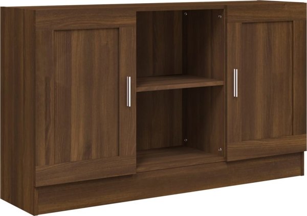 vidaXL Komoda καφέ δρυς, 120x30,5x70 cm, από ξυλώδες υλικό