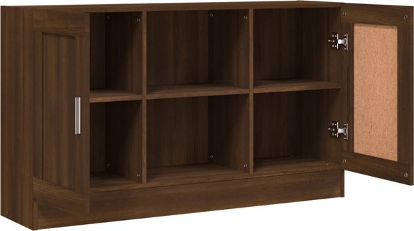 vidaXL Komoda καφέ δρυς, 120x30,5x70 cm, από ξυλώδες υλικό