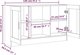 vidaXL Komoda καφέ δρυς, 120x30,5x70 cm, από ξυλώδες υλικό