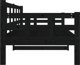vidaXL Ημερήσιο κρεβάτι, μαύρο, μασίφ πεύκο, 80x200 εκ