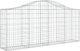 vidaXL Γωνιακό κουτί gabion, 200x30x80/100 εκ, γαλβανισμένο σίδερο