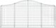 vidaXL Γωνιακό κουτί gabion, 200x30x80/100 εκ, γαλβανισμένο σίδερο