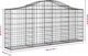 vidaXL Γωνιακό κουτί gabion, 200x30x80/100 εκ, γαλβανισμένο σίδερο