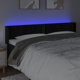 vidaXL Zaglowek do lozka z LED, czarny, 163x16x78/88 cm, aksamit