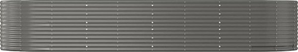 vidaXL vidaXL Donica ogrodowa, szara, 367x140x68 cm, malowana proszkowo stal