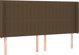 vidaXL Ζαγκλόβεκ για κρεβάτι με LED, σκούρο καφέ, 183x16x118/128 εκ, ύφασμα