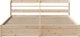 VidaXL Κρεβατοκάμαρα με κεφαλάρι, 200x200 cm, μασίφ πεύκο