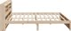 VidaXL Κρεβατοκάμαρα με κεφαλάρι, 200x200 cm, μασίφ πεύκο