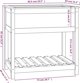 vidaXL Γλάστρα με ράφι, γκρι, 82,5x54x81 cm, κατασκευασμένη από ξύλο πεύκου