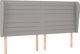 vidaXL Κεφαλάρι Uszak, ανοιχτό γκρι, 163x23x118/128 εκ, ύφασμα
