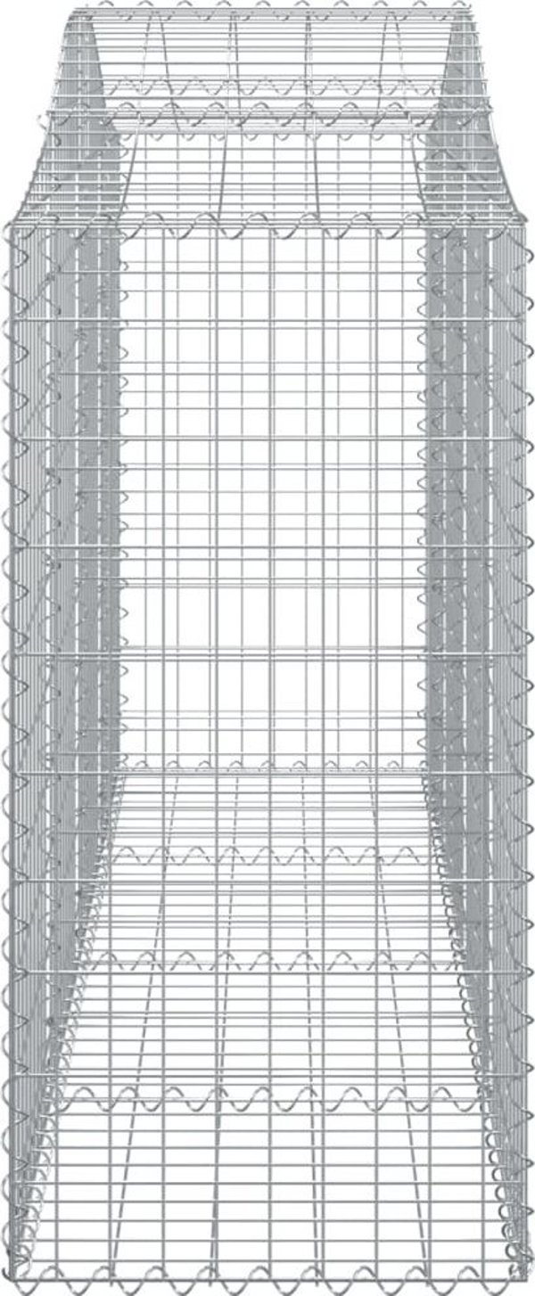 vidaXL Κασέτες γκαμπιόν, 6 τεμ, 200x50x120/140 εκ, γαλβανισμένο σίδερο