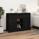 vidaXL vidaXL Komoda, czarna, 100x35x74,5 cm, lite drewno sosnowe