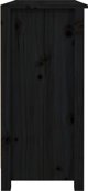 vidaXL vidaXL Komoda, czarna, 100x35x74,5 cm, lite drewno sosnowe