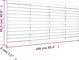 vidaXL Κεφαλάρι κρεβατιού, 166x3x91,5 cm, από μασίφ πεύκο