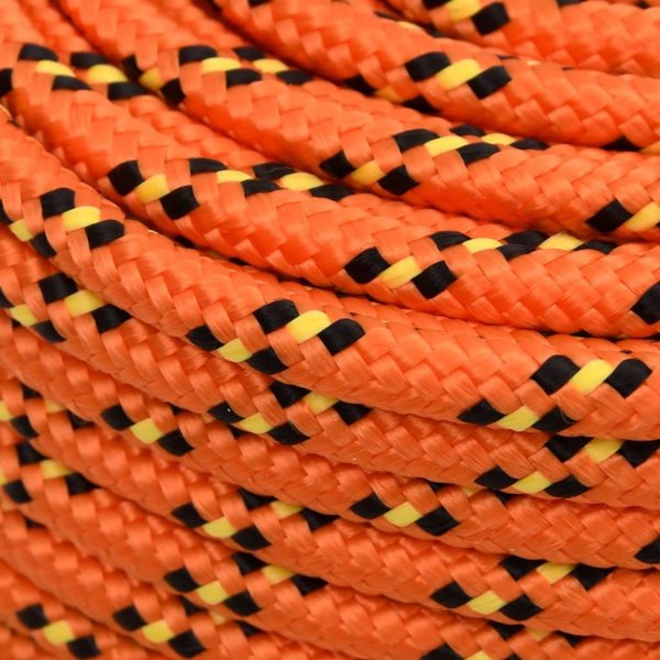 vidaXL Ιστιοπλοϊκό σχοινί πορτοκαλί, 10 mm, 100 m, πολυπροπυλένιο