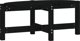 vidaXL vidaXL Stolik kawowy, czarny, 87x48x35 cm, lite drewno sosnowe