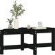 vidaXL vidaXL Stolik kawowy, czarny, 87x48x35 cm, lite drewno sosnowe