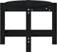 vidaXL vidaXL Stolik kawowy, czarny, 87x48x35 cm, lite drewno sosnowe