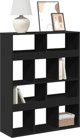 vidaXL Ράφι, μαύρο, 100x33x125,5 εκ, από ξυλοπαράγωγο υλικό