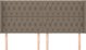 vidaXL Zaglowek uszak, taupe, 203x16x118/128 cm, tkanina