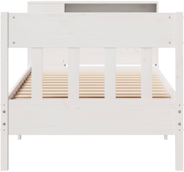 vidaXL Krevati me rafia choris stroma lefko 90x200 ek peuko