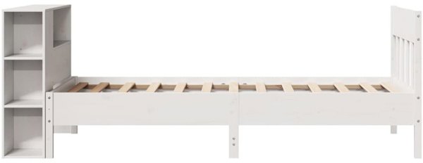 vidaXL Krevati me rafia choris stroma lefko 90x200 ek peuko