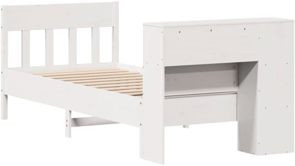 vidaXL Krevati me rafia choris stroma lefko 90x200 ek peuko