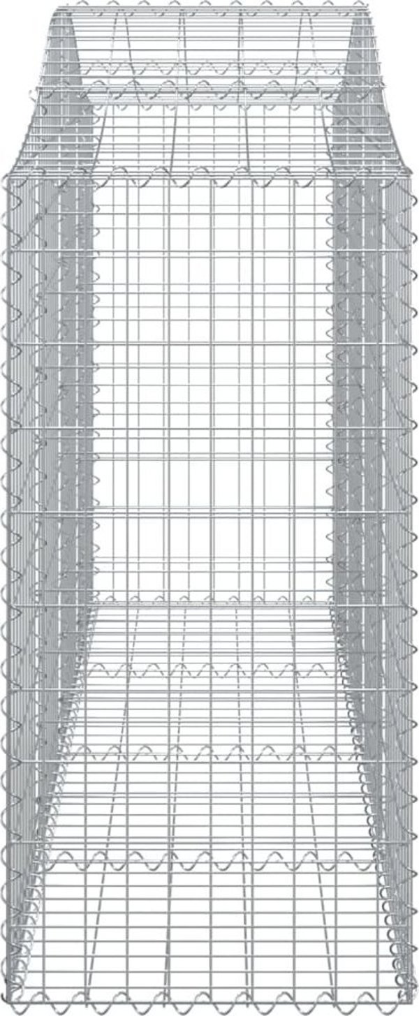 vidaXL Kosze gabionowe, 10 τεμ, 200x50x100/120 εκ, γαλβανισμένο σίδερο