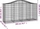 vidaXL Kosze gabionowe, 10 τεμ, 200x50x100/120 εκ, γαλβανισμένο σίδερο