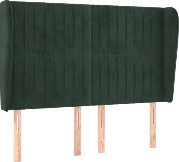 vidaXL Zaglowek uszak, tsimnonoprasino, 147x23x118/128 cm, aksamit