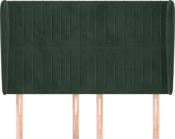 vidaXL Zaglowek uszak, tsimnonoprasino, 147x23x118/128 cm, aksamit