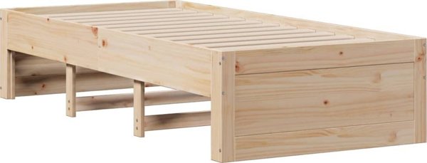vidaXL Σκελετός λάτζας με συρτάρια 75x190 εκ. από πεύκο χωρίς στρώμα