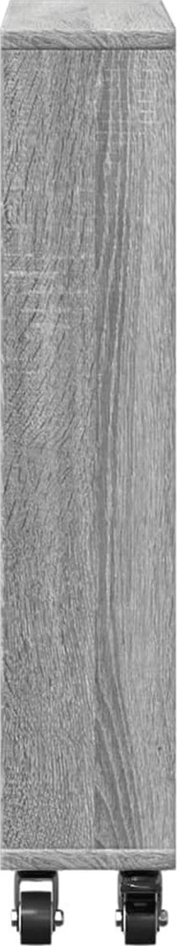 vidaXL Στενό βοηθητικό καρότσι, γκρι dab sonoma, 48x13x68 cm