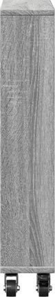 vidaXL Στενό βοηθητικό καρότσι, γκρι dab sonoma, 48x13x68 cm