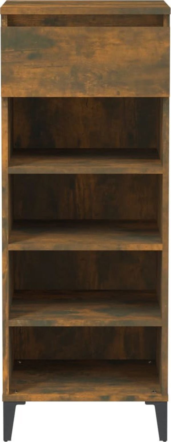 vidaXL Szafka na buty przydymiony dab 40x36x105 cm