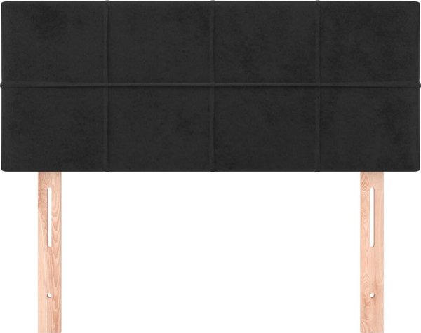 vidaXL Ζεστάρι Κρεβατιού, Μαύρο, 100x5x78/88 εκ., Βελούδο