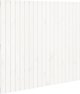 vidaXL Κεφαλάρι κρεβατιού, λευκό, 127,5x3x110 cm, μασίφ πεύκο