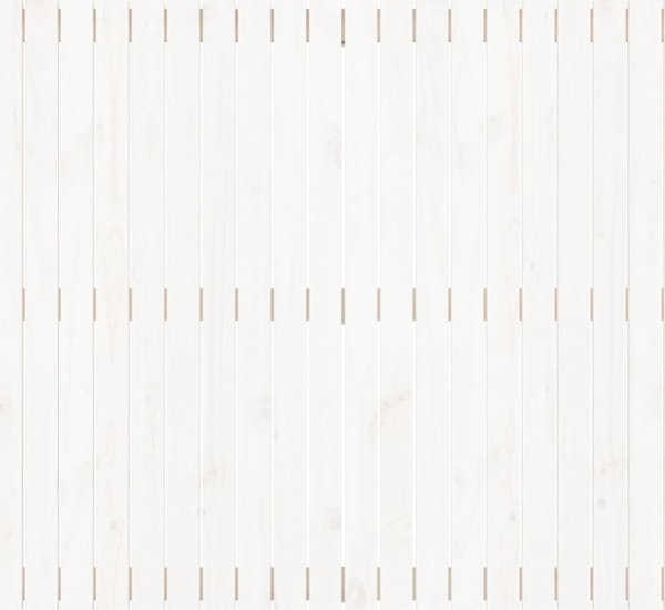 vidaXL Κεφαλάρι κρεβατιού, λευκό, 127,5x3x110 cm, μασίφ πεύκο