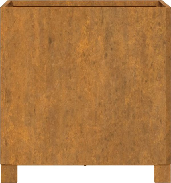 vidaXL Donice na nozkach 2 szt szare 42x40x43 cm stal kortenowska