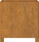 vidaXL Donice na nozkach 2 szt szare 42x40x43 cm stal kortenowska