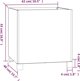 vidaXL Donice na nozkach 2 szt szare 42x40x43 cm stal kortenowska