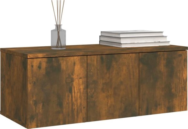 vidaXL Έπιπλο τηλεόρασης καπνιστή δρυς 80x34x30 εκ.