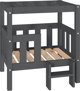 vidaXL vidaXL Legowisko dla psa, szare, 65,5x43x70 cm, lite drewno sosnowe