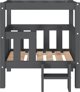 vidaXL vidaXL Legowisko dla psa, szare, 65,5x43x70 cm, lite drewno sosnowe
