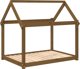 vidaXL Κρεβάτι Σκύλου, Μέλι Καφέ, 111x80x100 εκ., Ανοιχτόπευκο Ξύλο