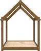 vidaXL Κρεβάτι Σκύλου, Μέλι Καφέ, 111x80x100 εκ., Ανοιχτόπευκο Ξύλο